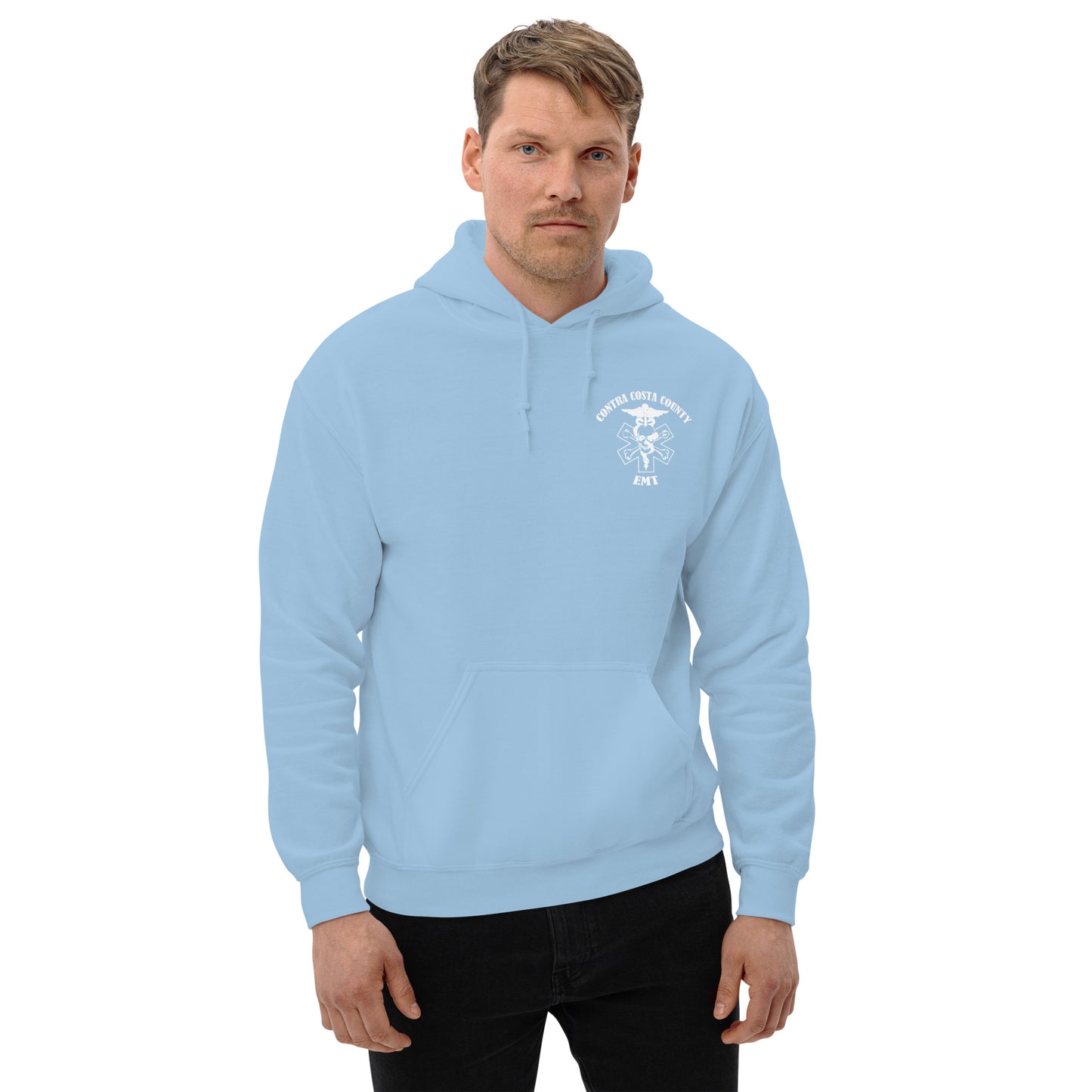 EMT Hoodie White Text