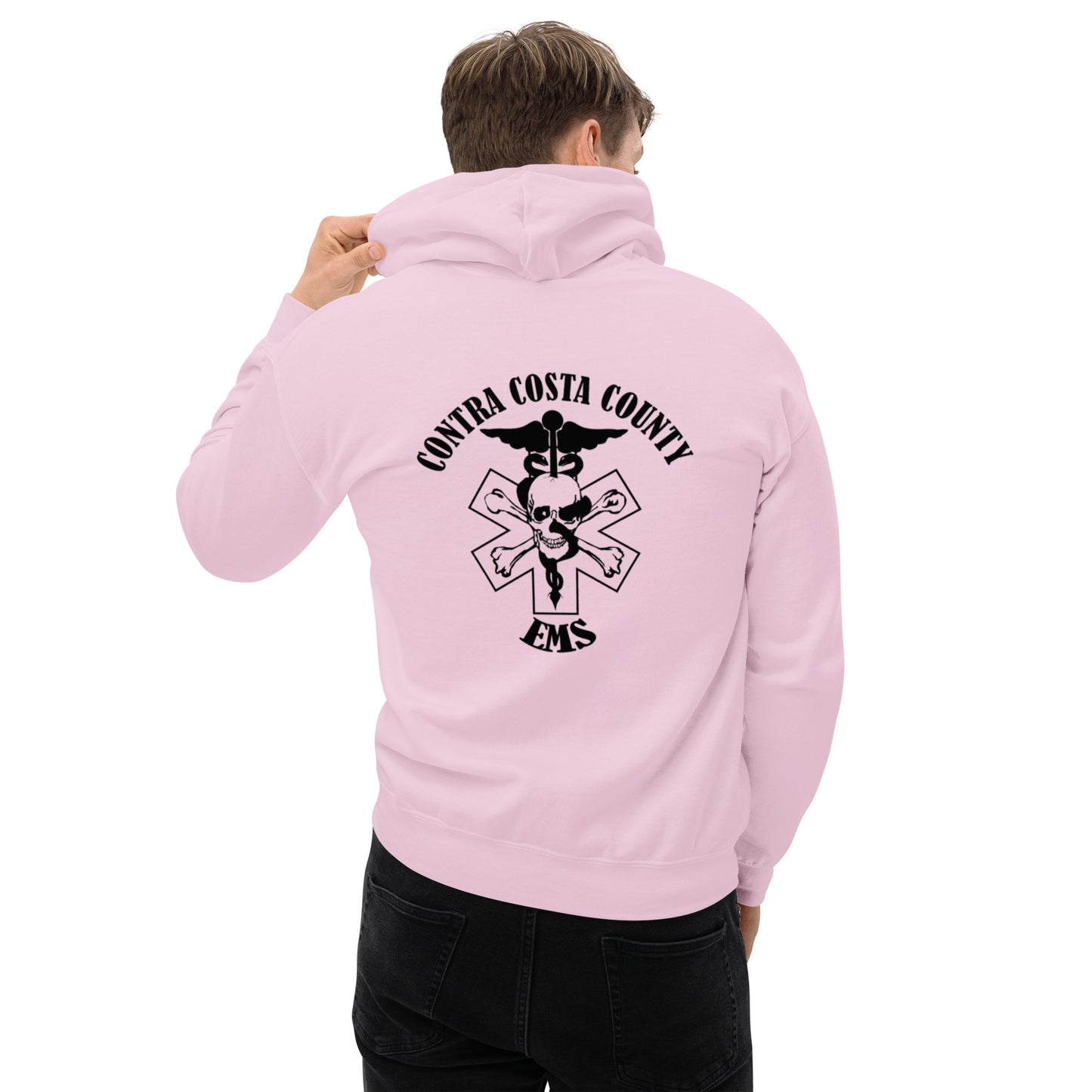 EMS Hoodie Black Text