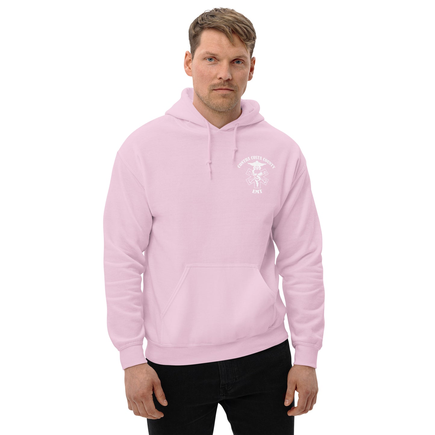 EMT Hoodie White Text