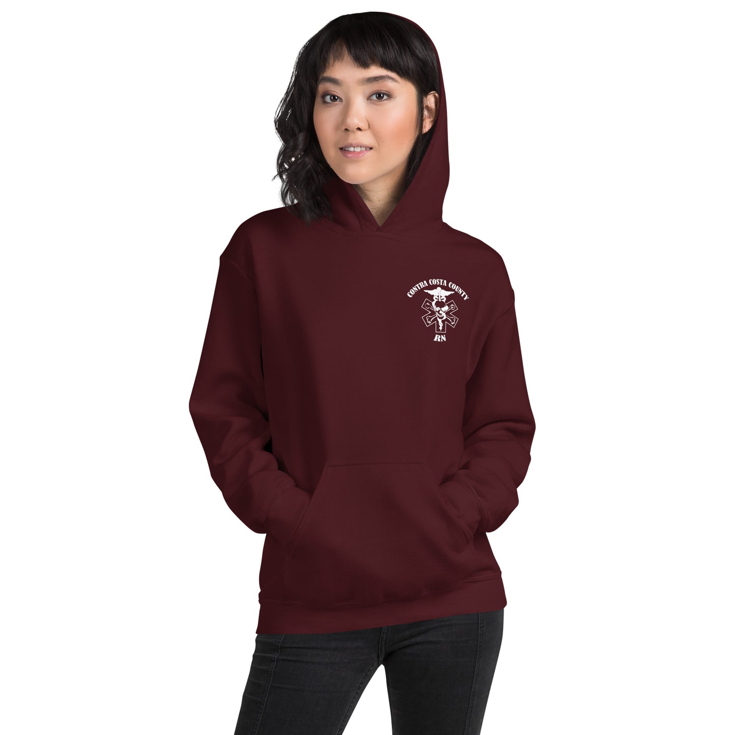 RN Hoodie White Text
