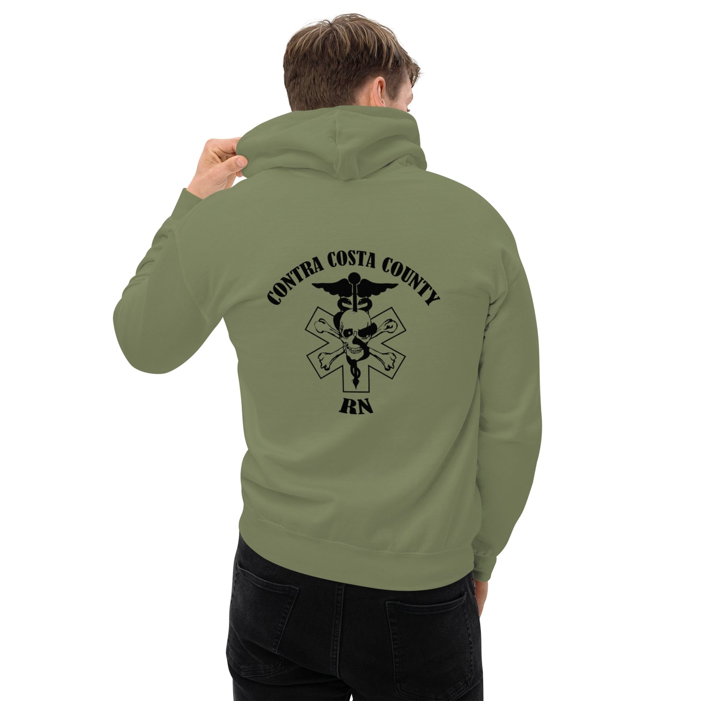 RN Hoodie Black Text
