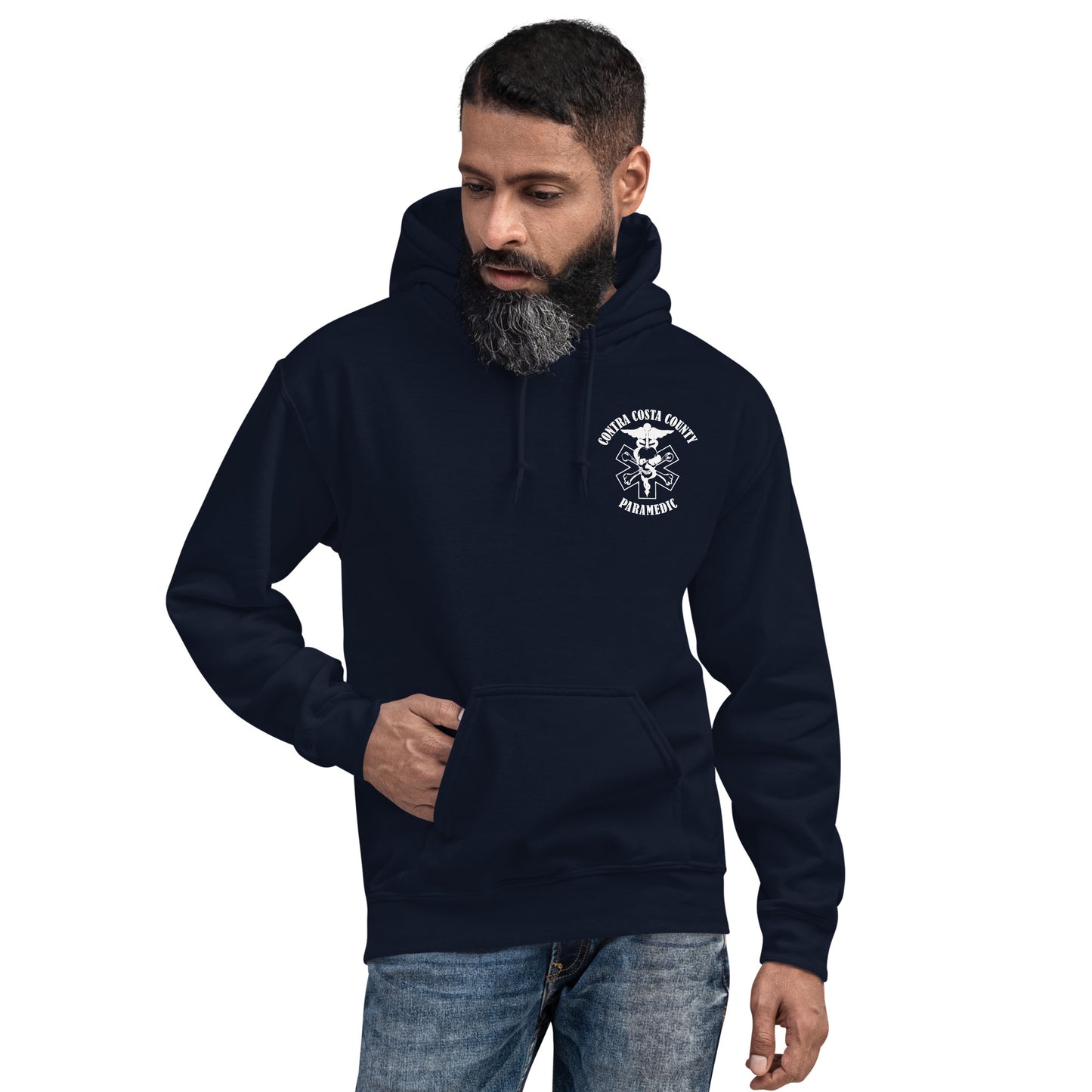 Paramedic Hoodie White Text