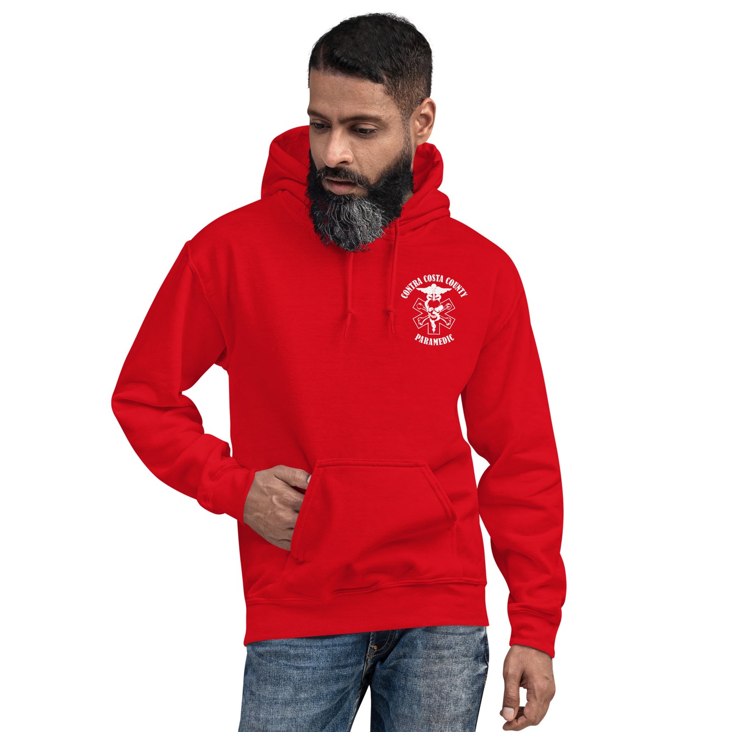 Paramedic Hoodie White Text