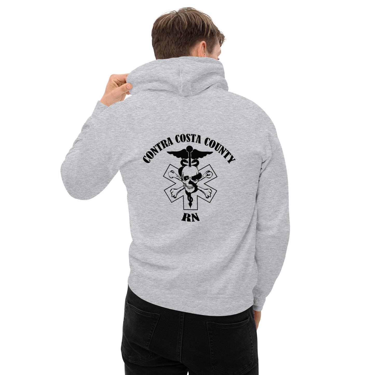 RN Hoodie Black Text