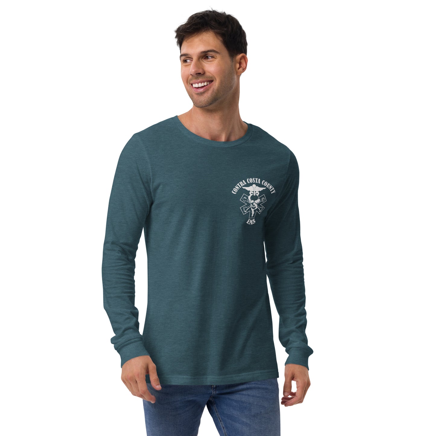EMS Long Sleeve Tee White Text