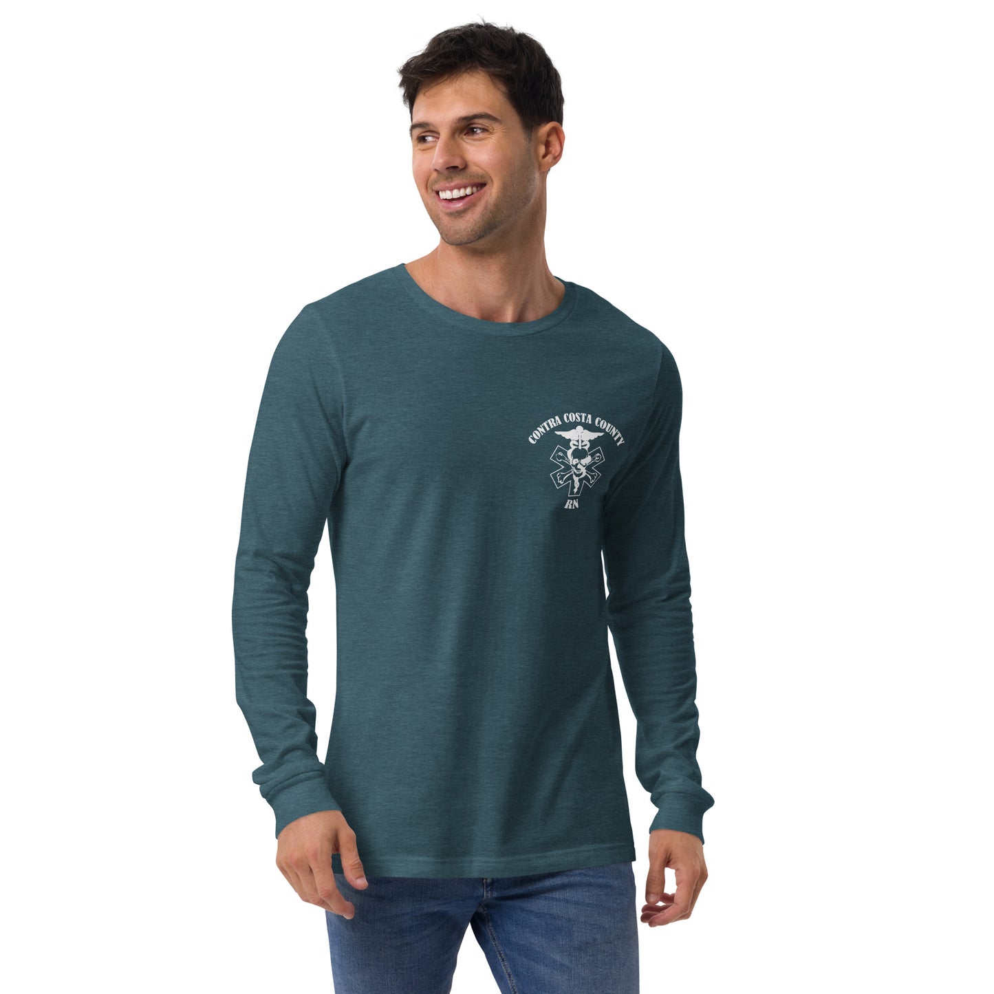 RN Long Sleeve Tee White Text