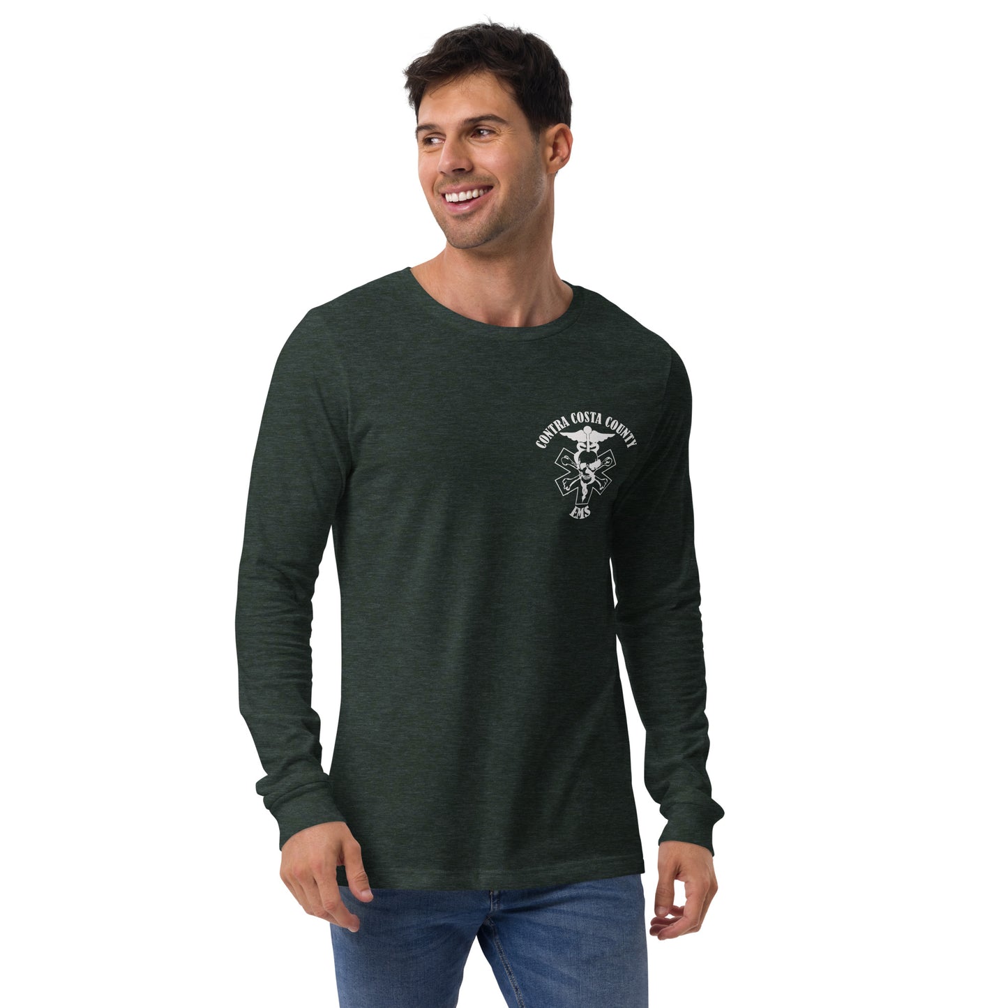 EMS Long Sleeve Tee White Text