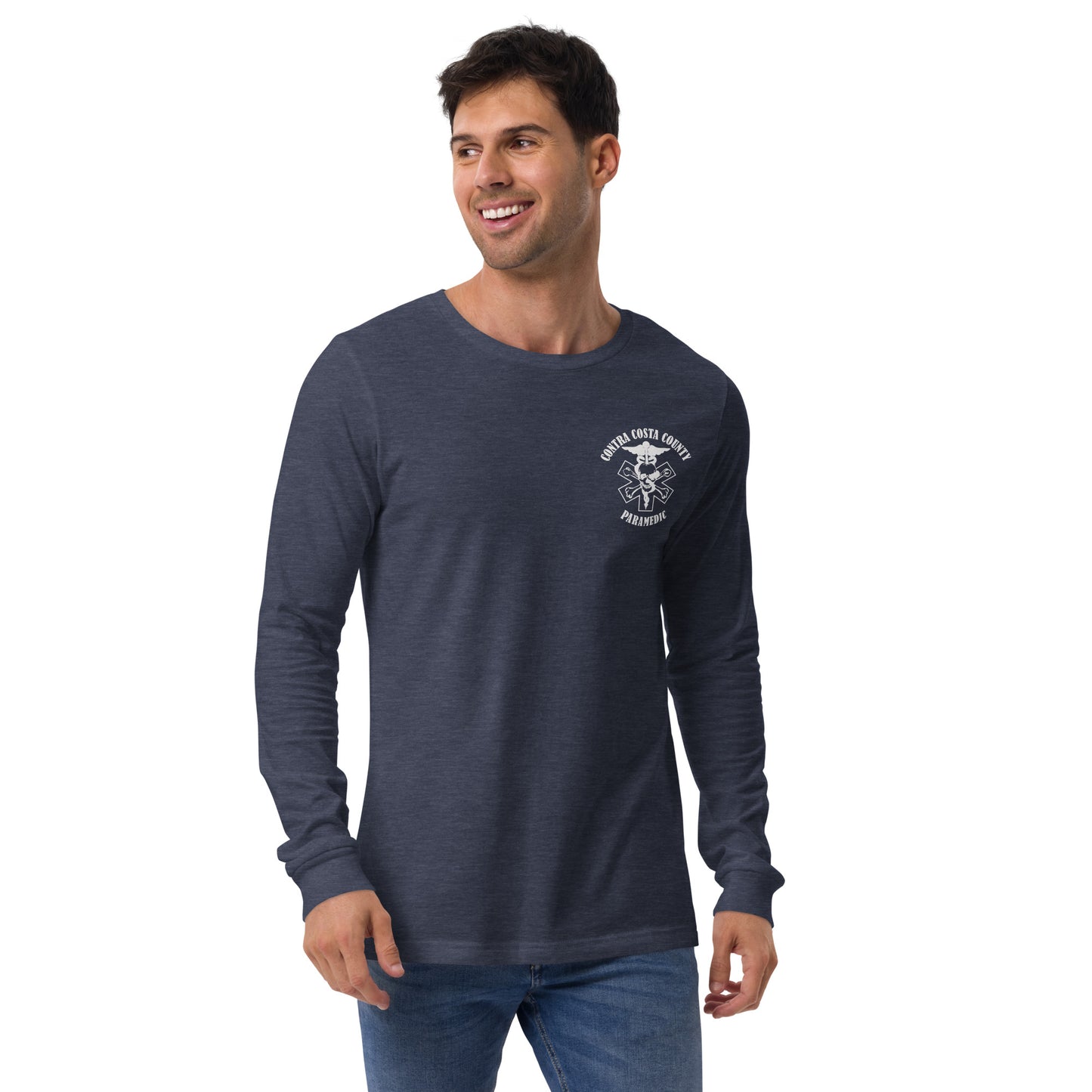 Paramedic Long Sleeve Tee White Text