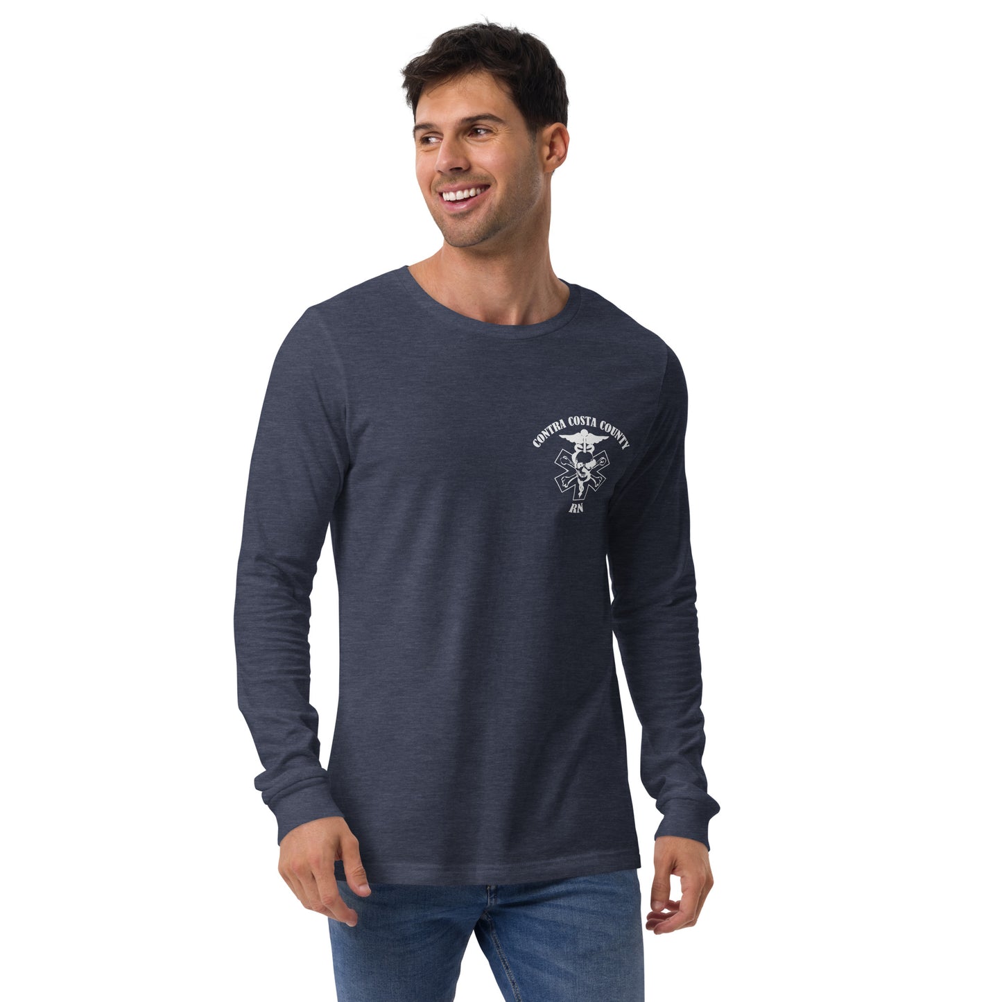 RN Long Sleeve Tee White Text