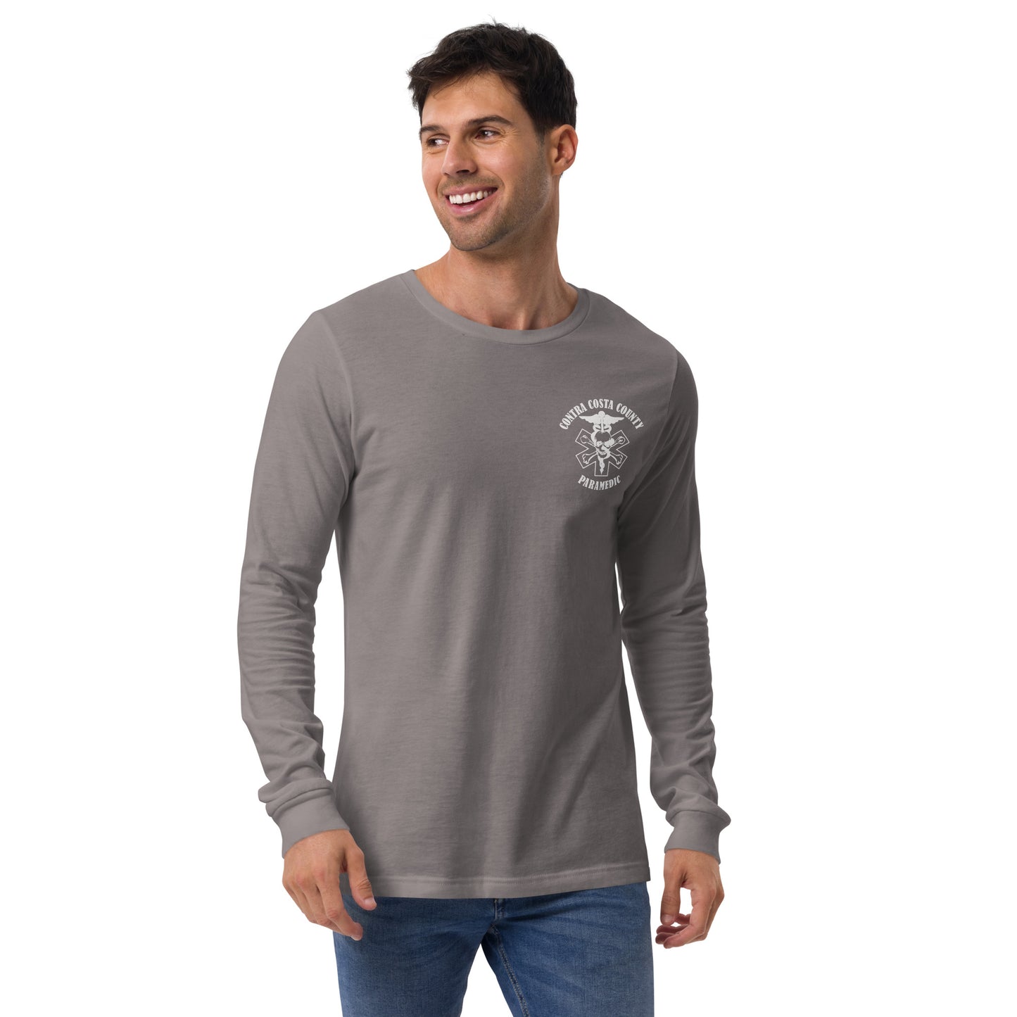 Paramedic Long Sleeve Tee White Text