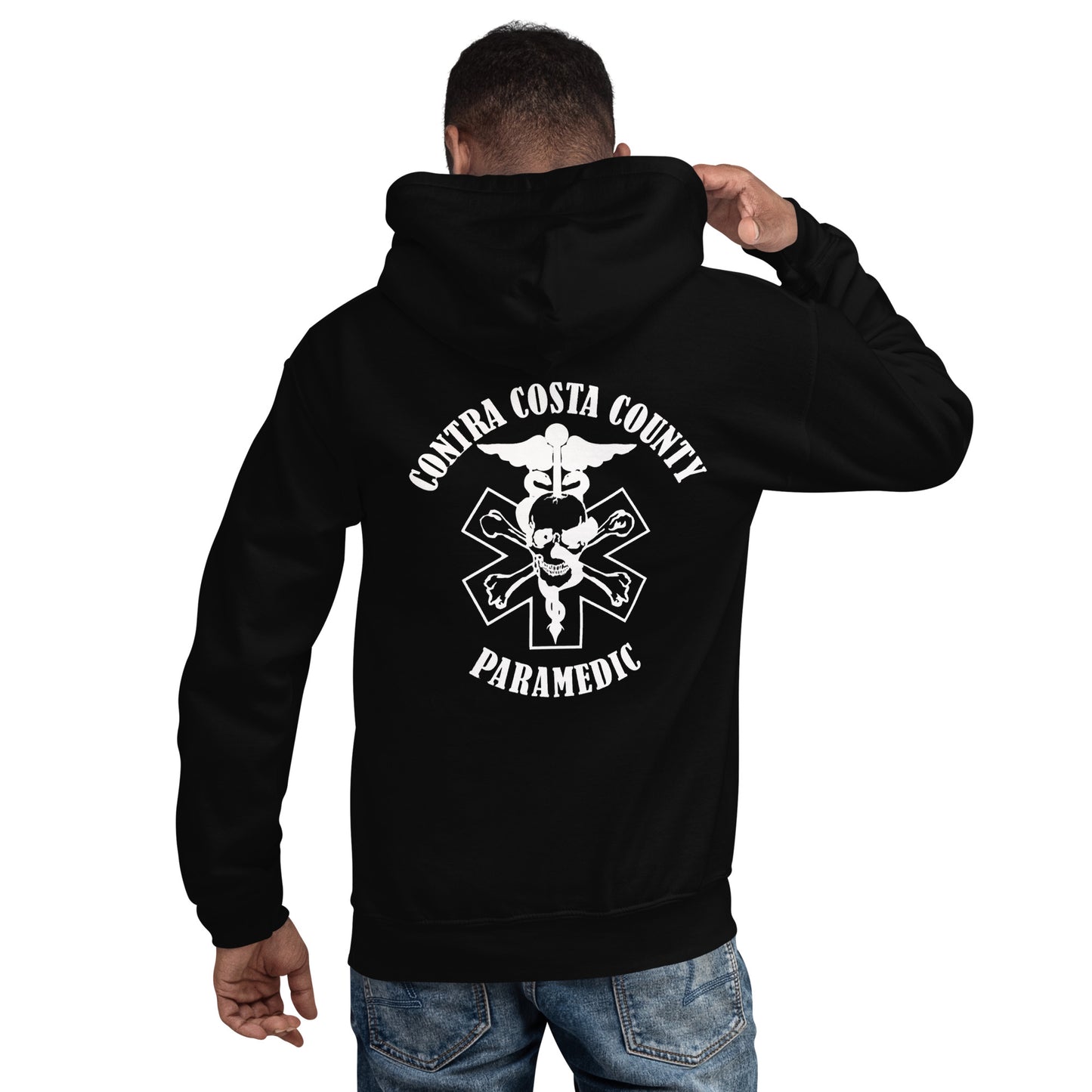 Paramedic Hoodie White Text