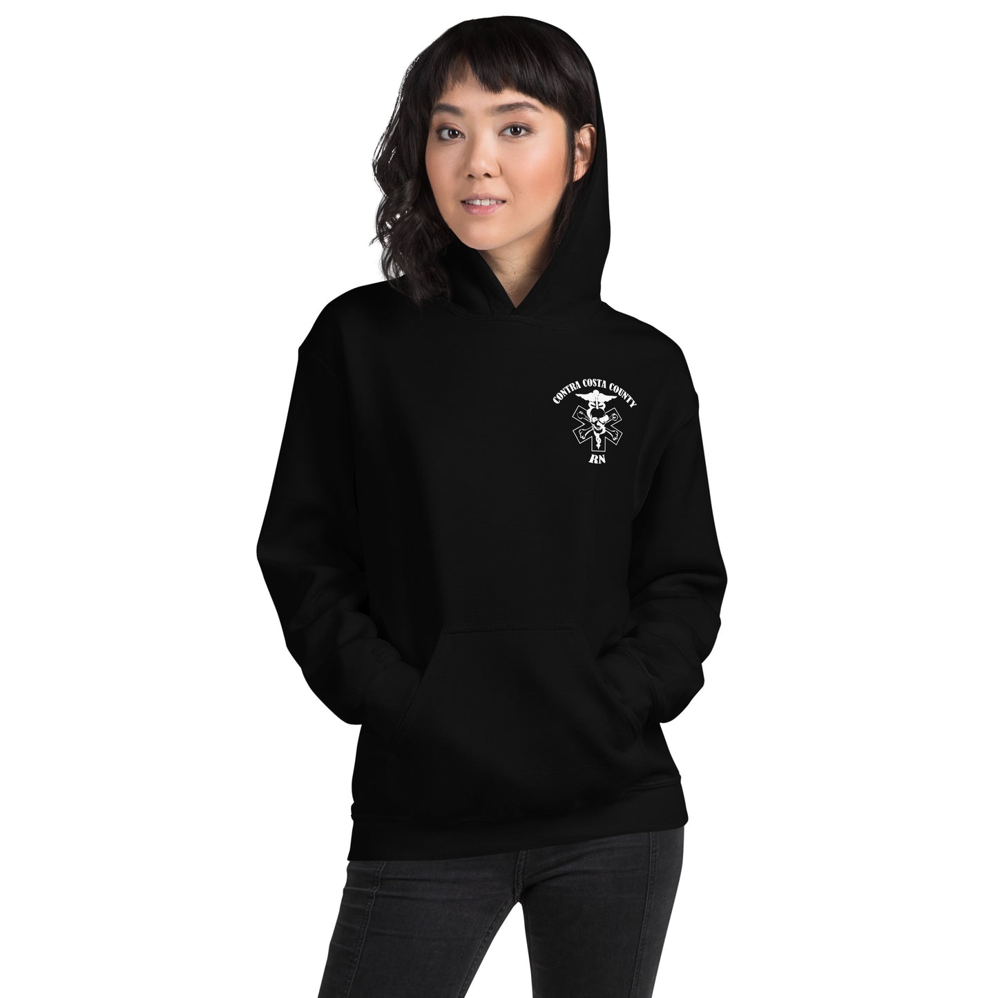 RN Hoodie White Text