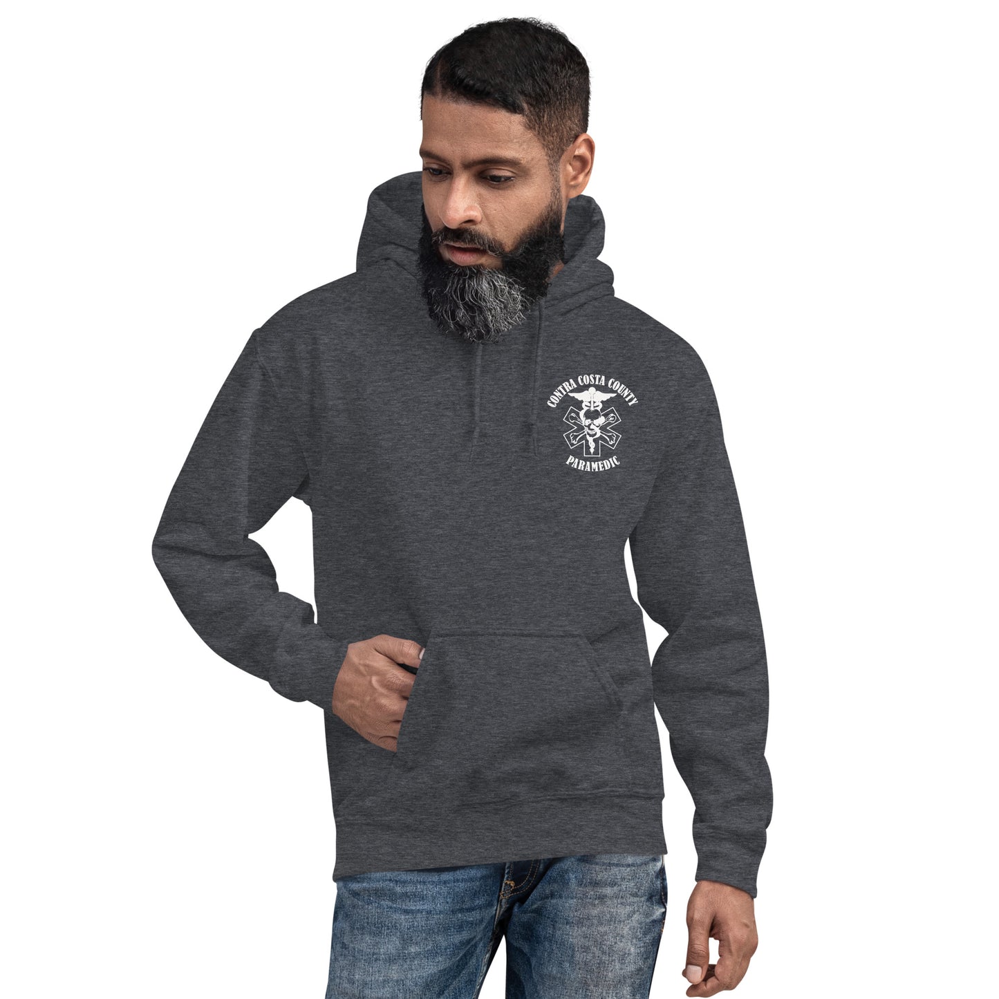 Paramedic Hoodie White Text
