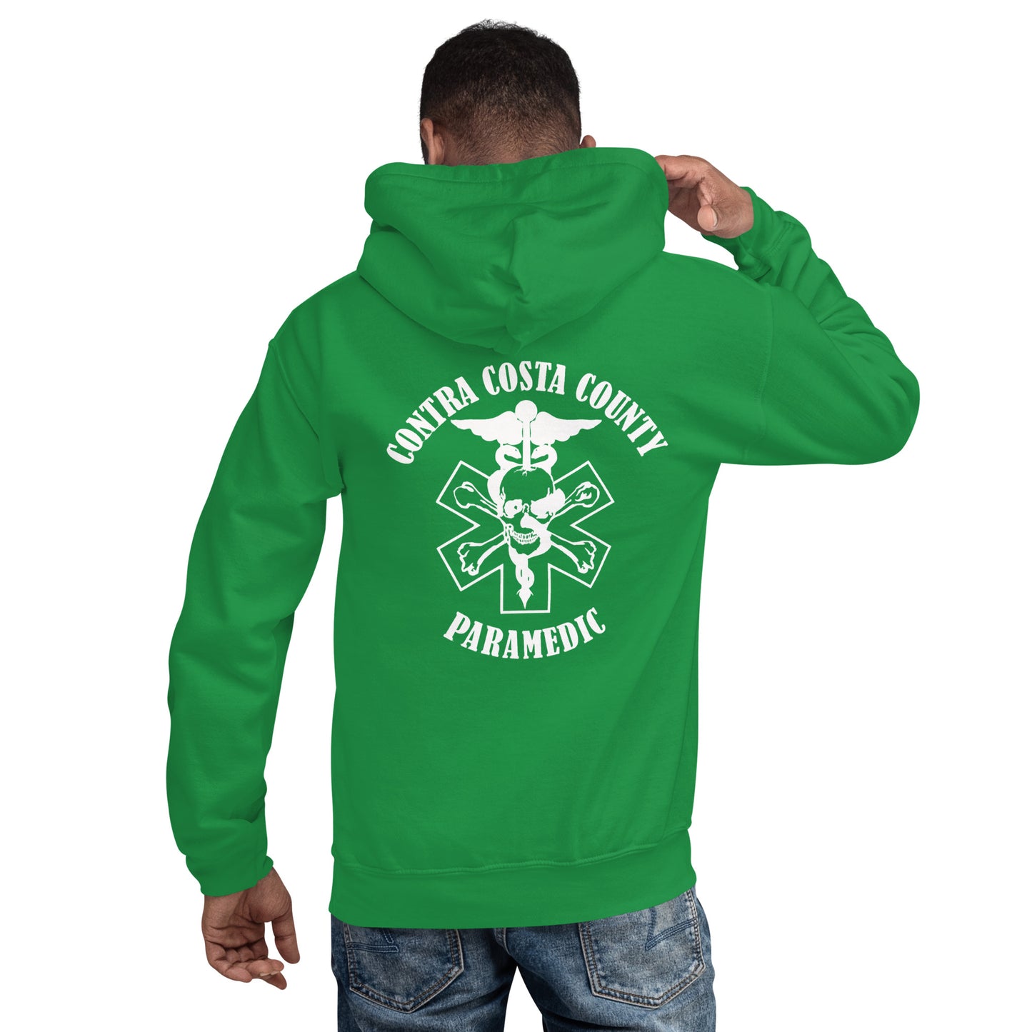 Paramedic Hoodie White Text