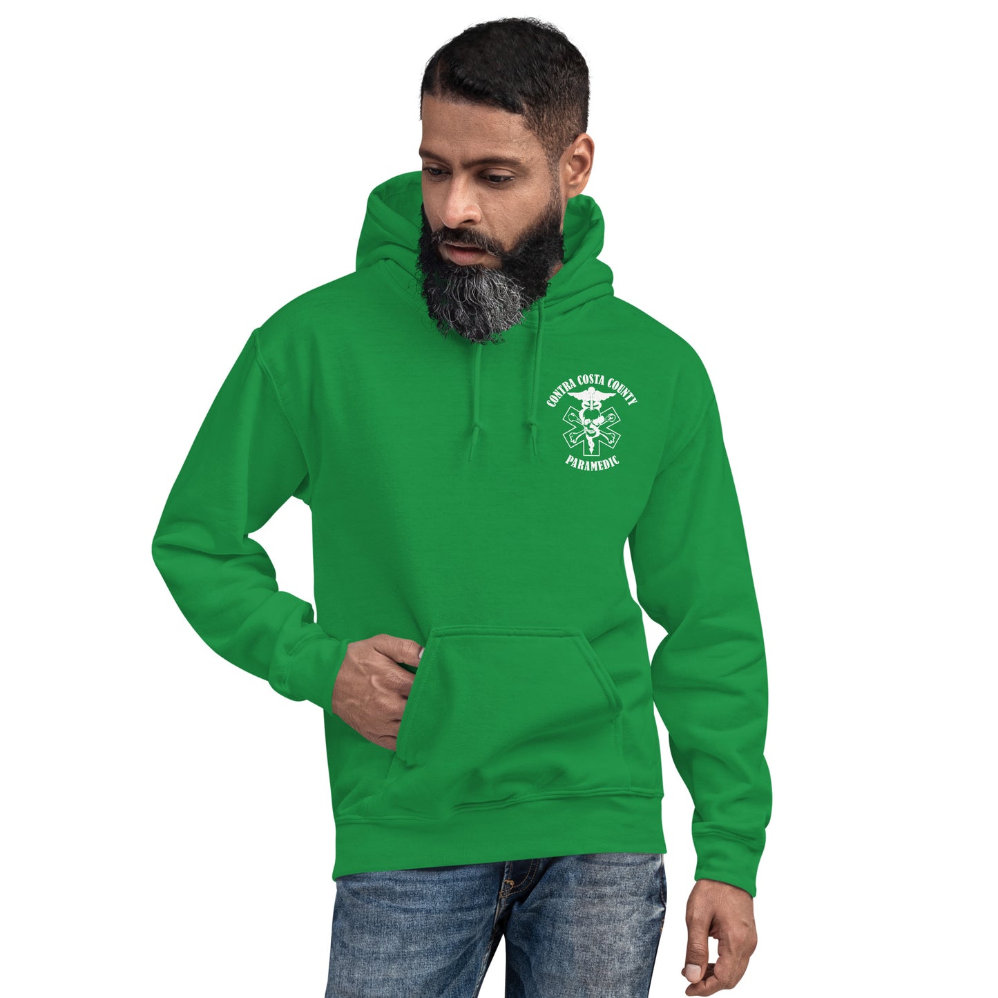 Paramedic Hoodie White Text