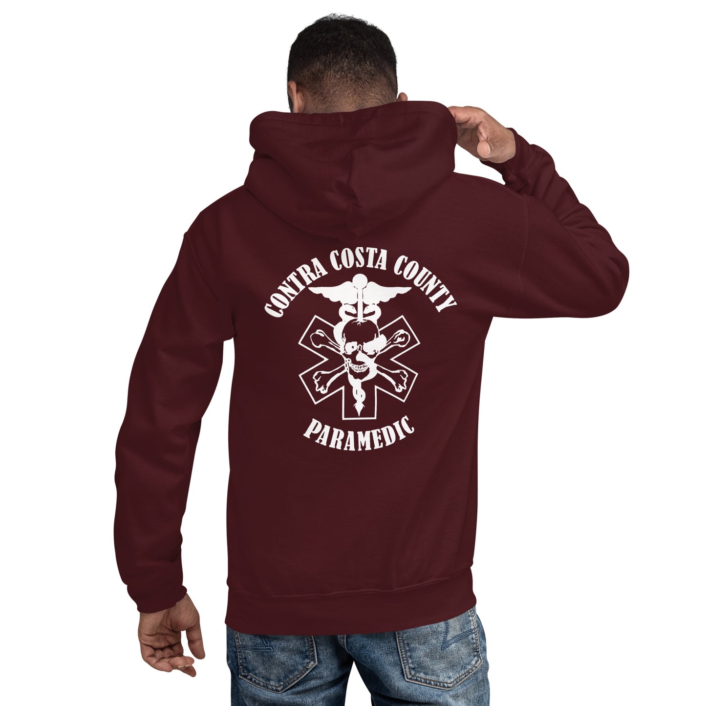 Paramedic Hoodie White Text