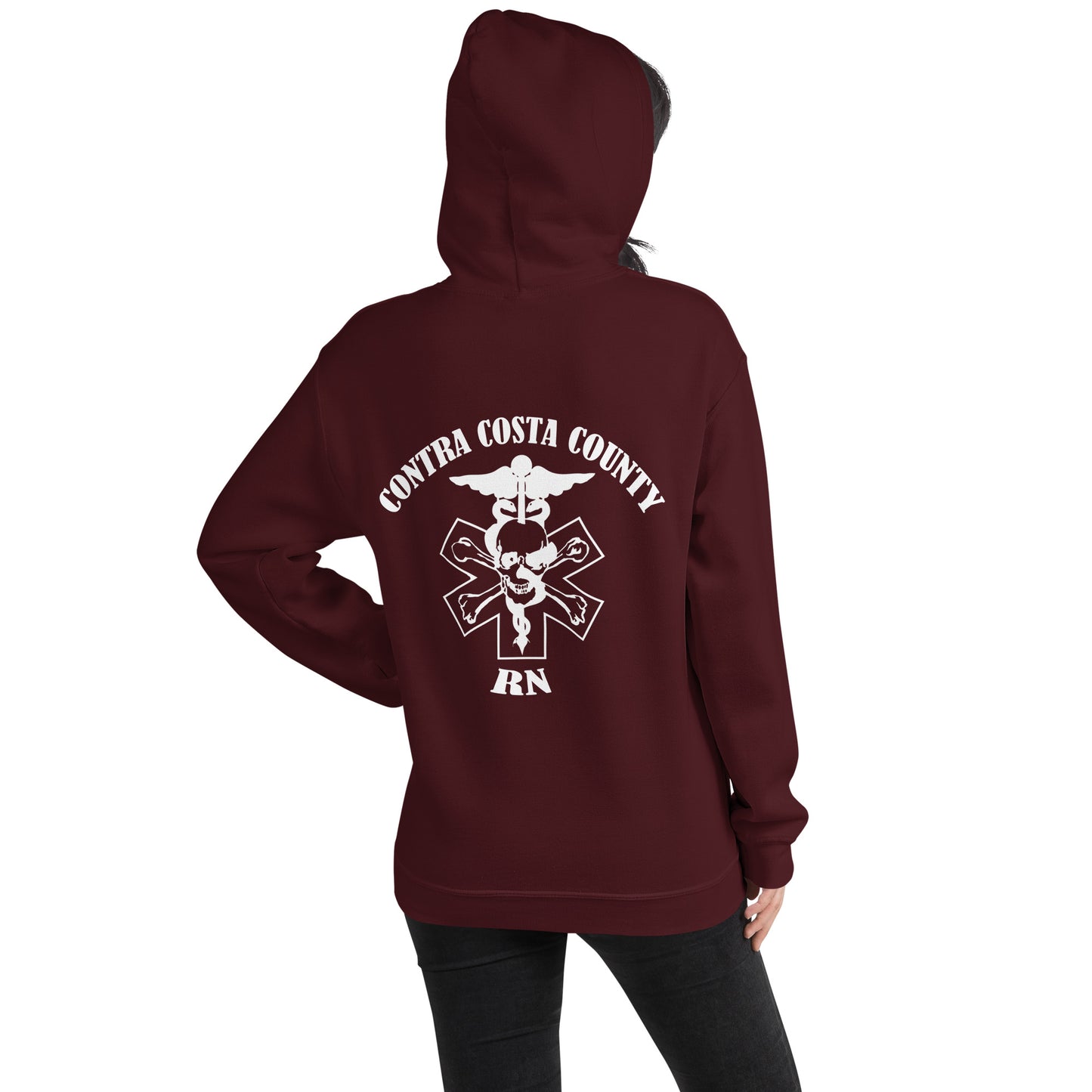 RN Hoodie White Text