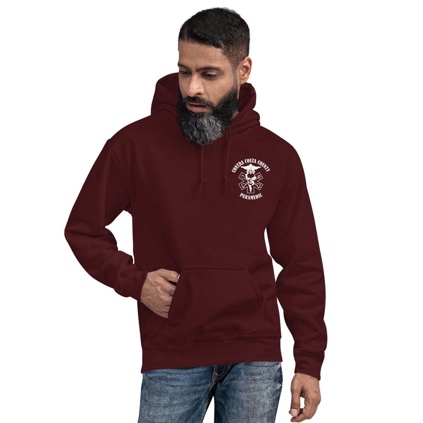Paramedic Hoodie White Text