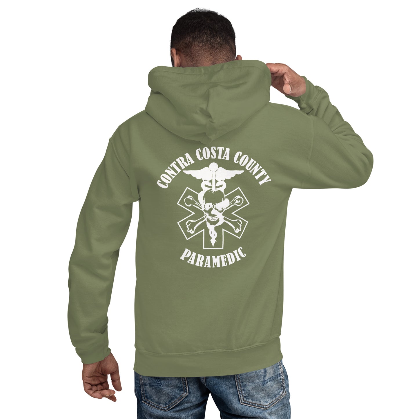 Paramedic Hoodie White Text