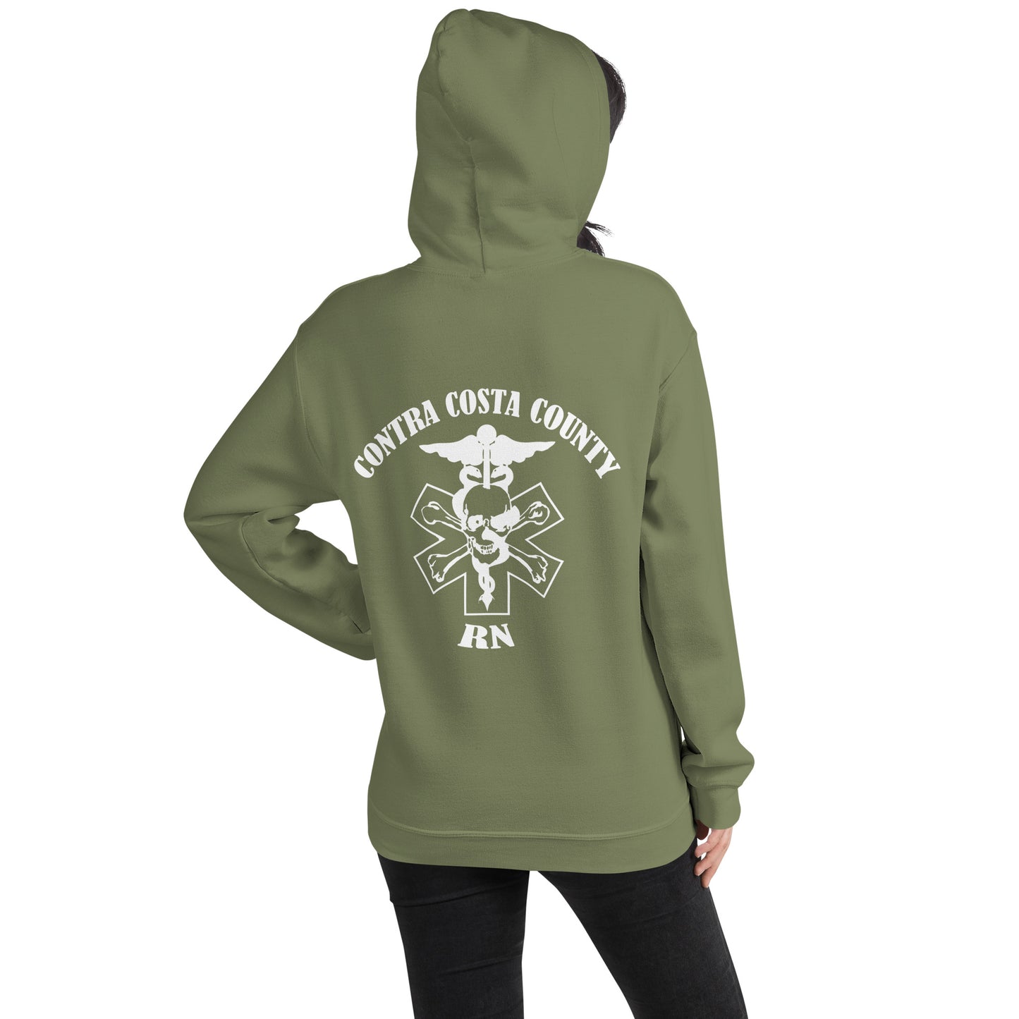RN Hoodie White Text