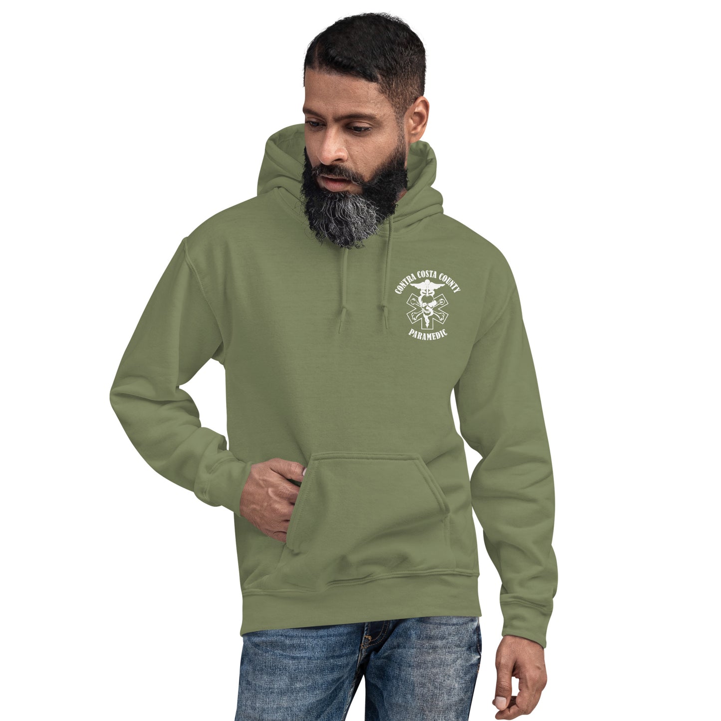 Paramedic Hoodie White Text