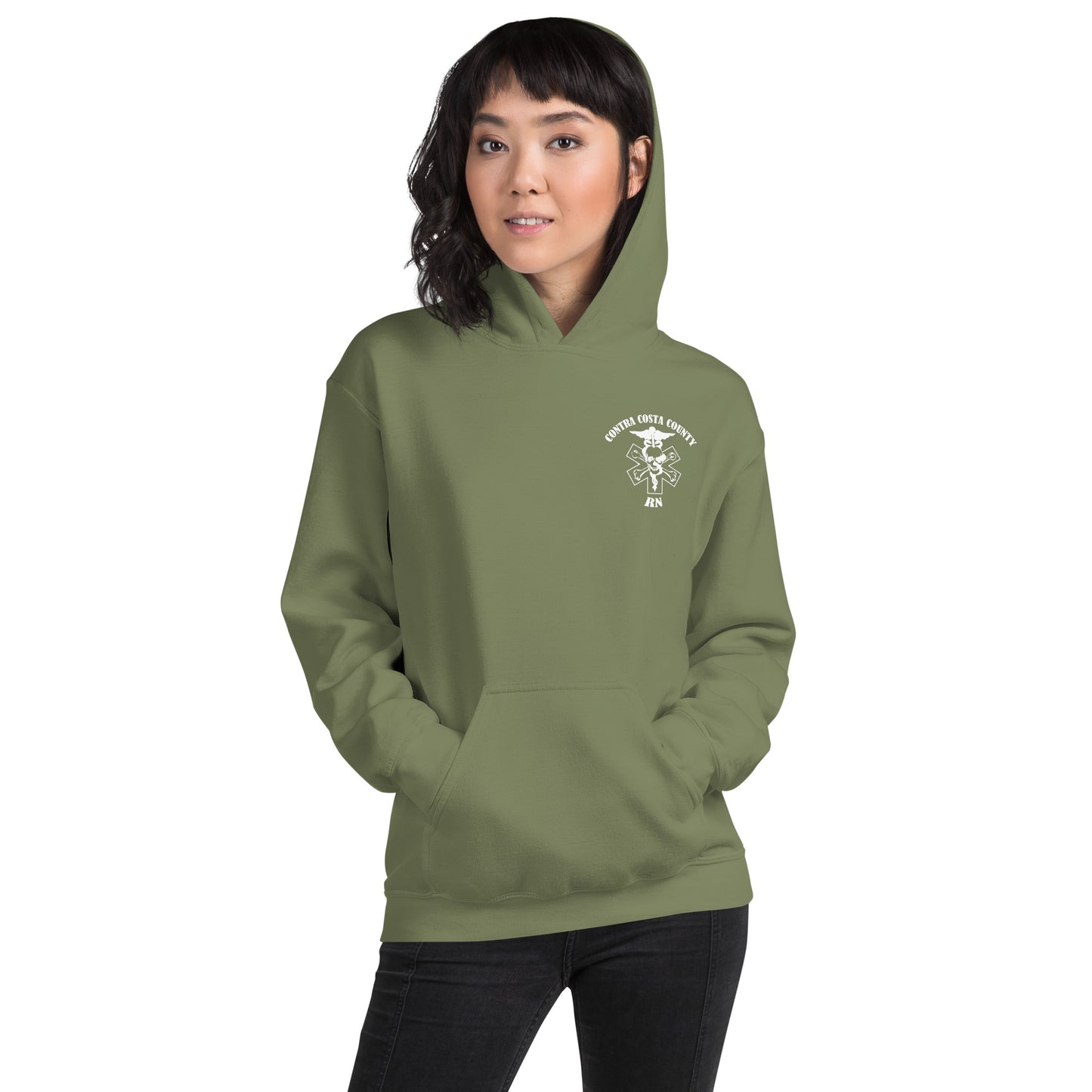 RN Hoodie White Text