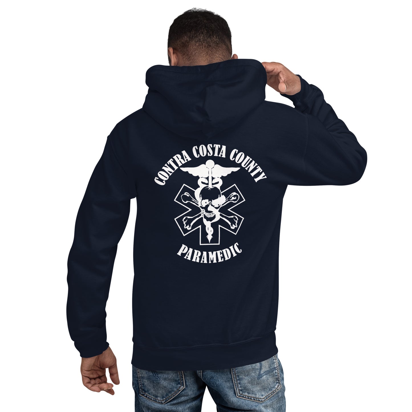 Paramedic Hoodie White Text