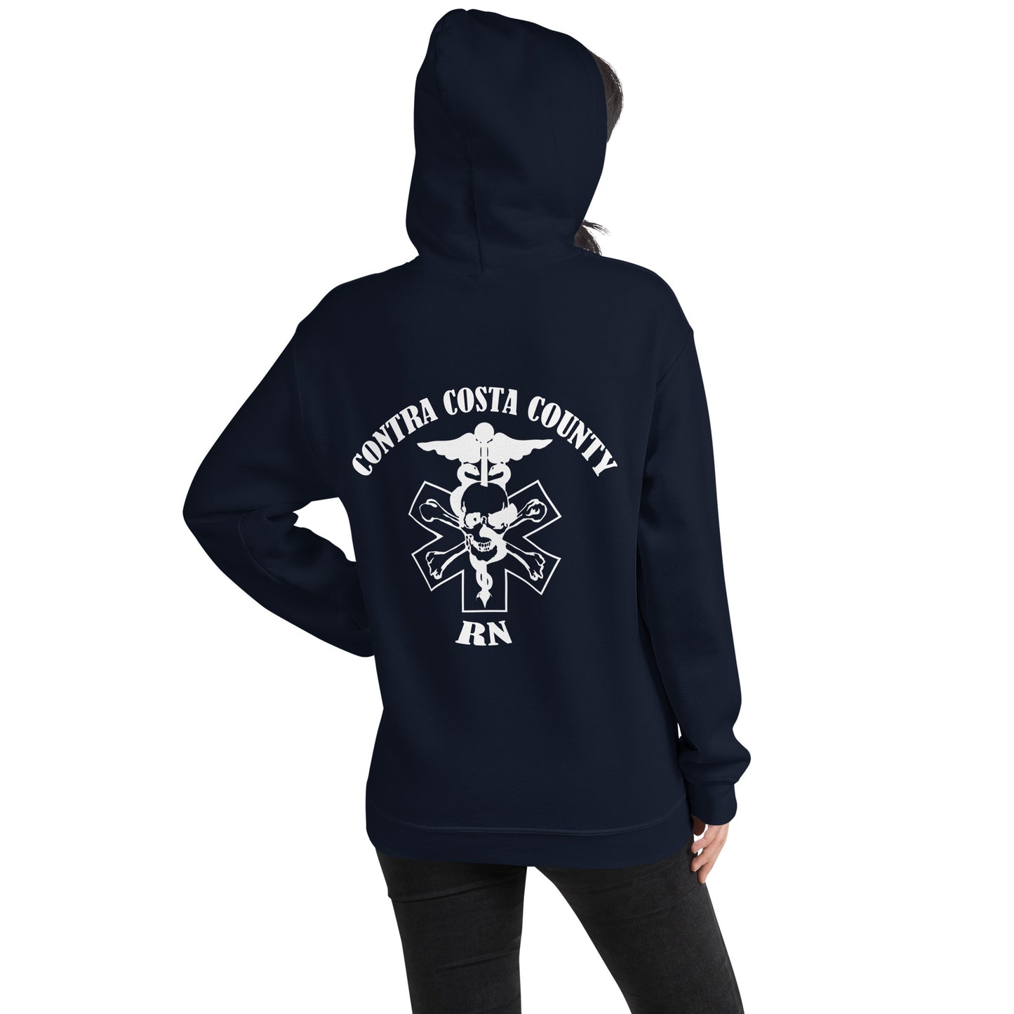 RN Hoodie White Text