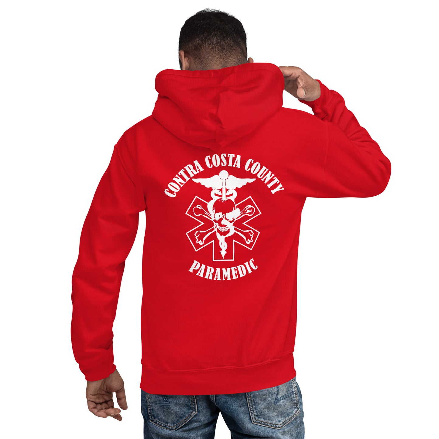 Paramedic Hoodie White Text