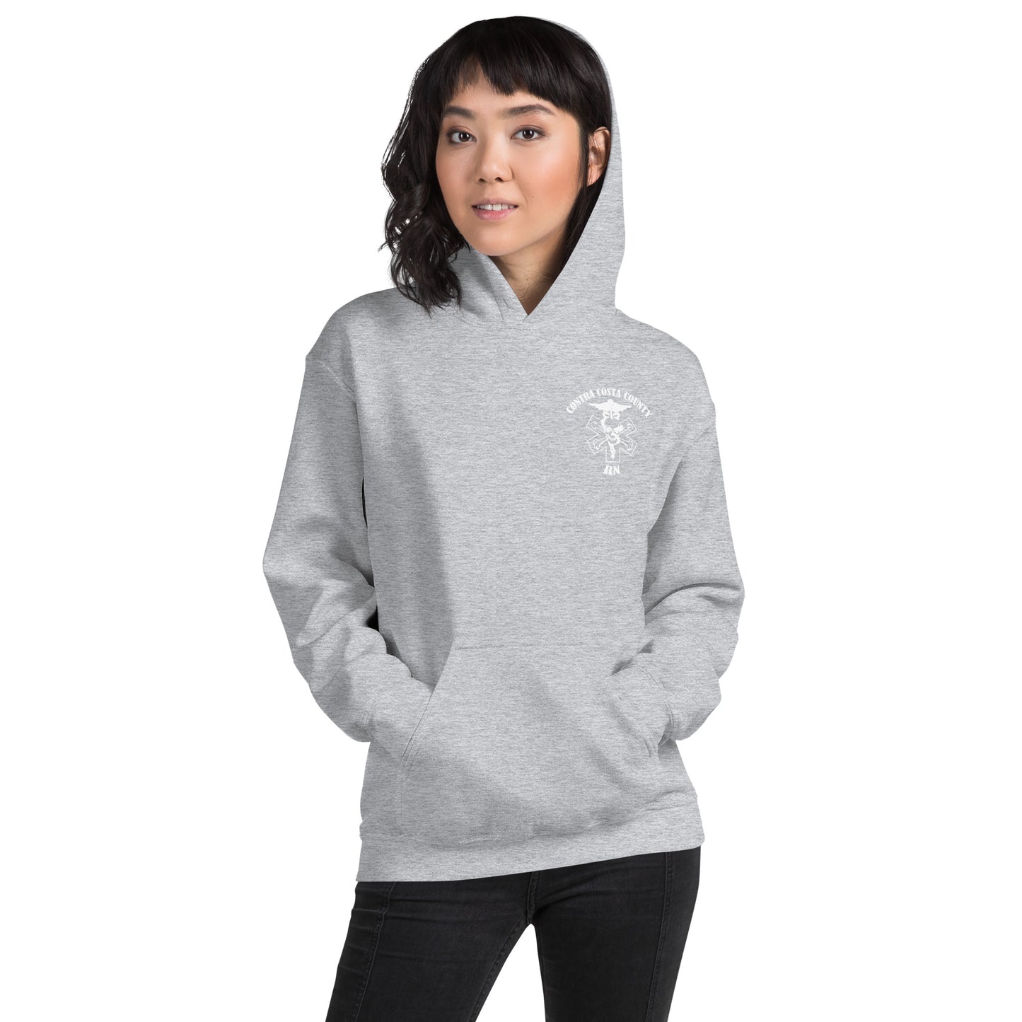 RN Hoodie White Text