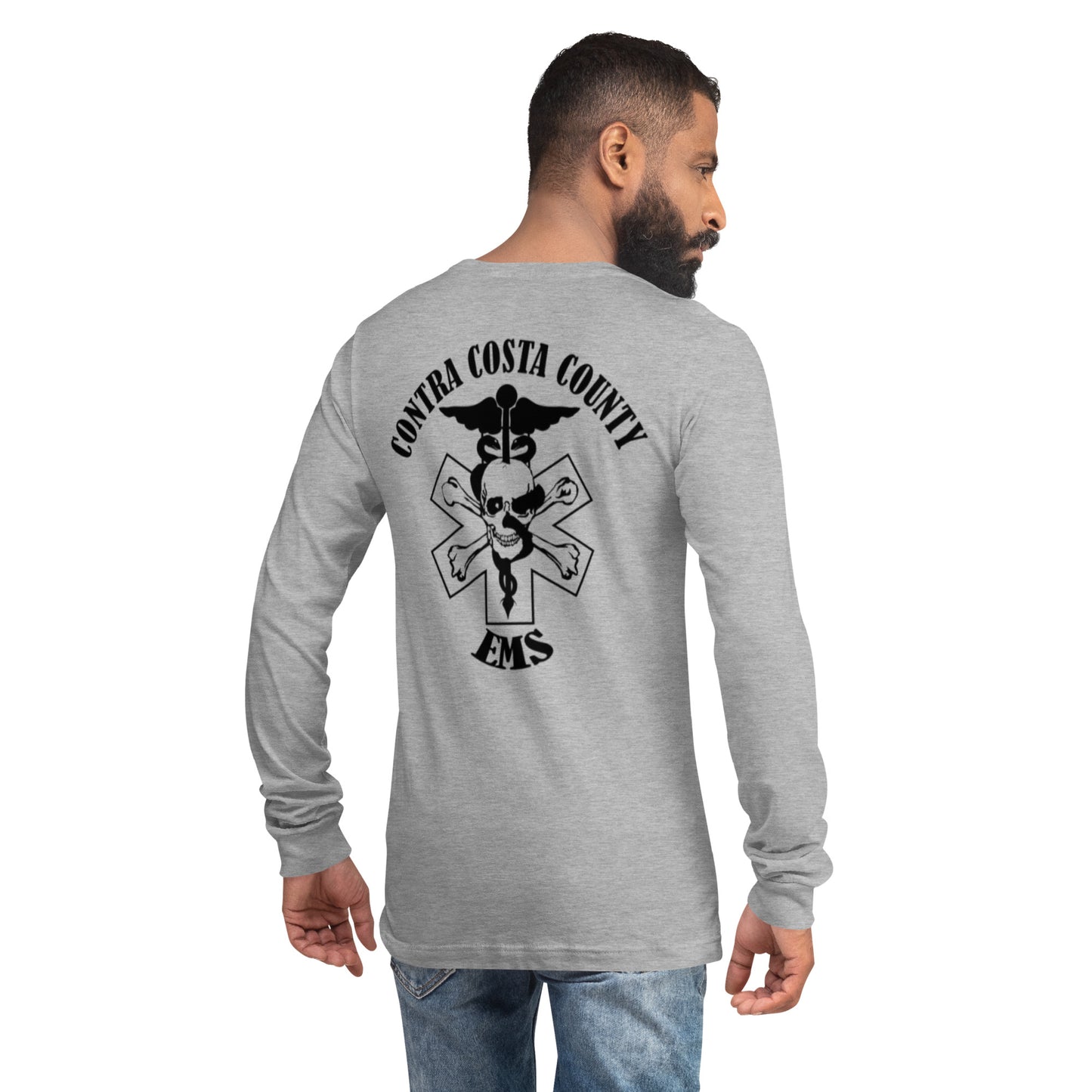 EMS Long Sleeve Tee Black Text