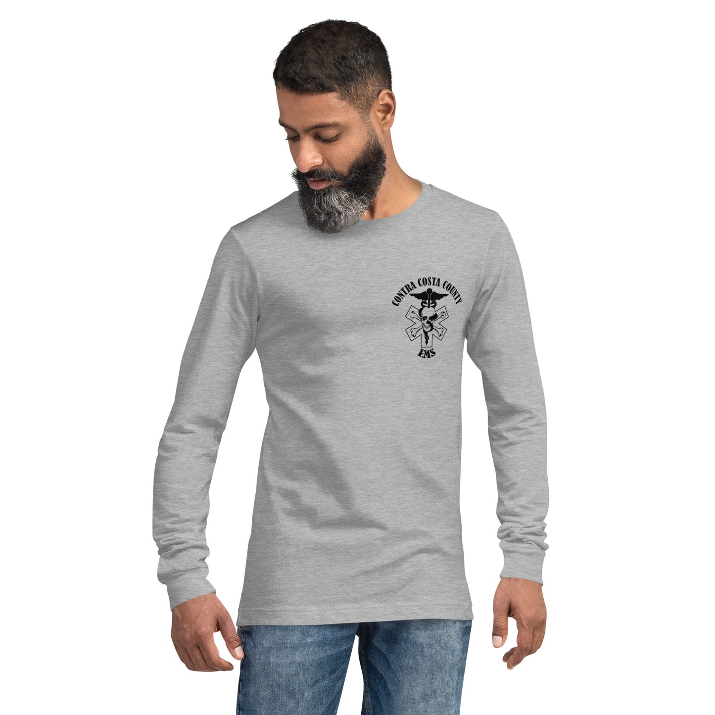 EMS Long Sleeve Tee Black Text