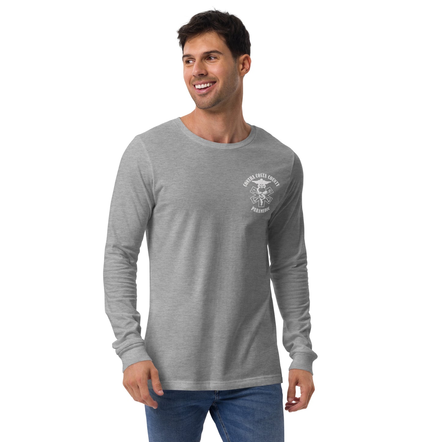 Paramedic Long Sleeve Tee White Text