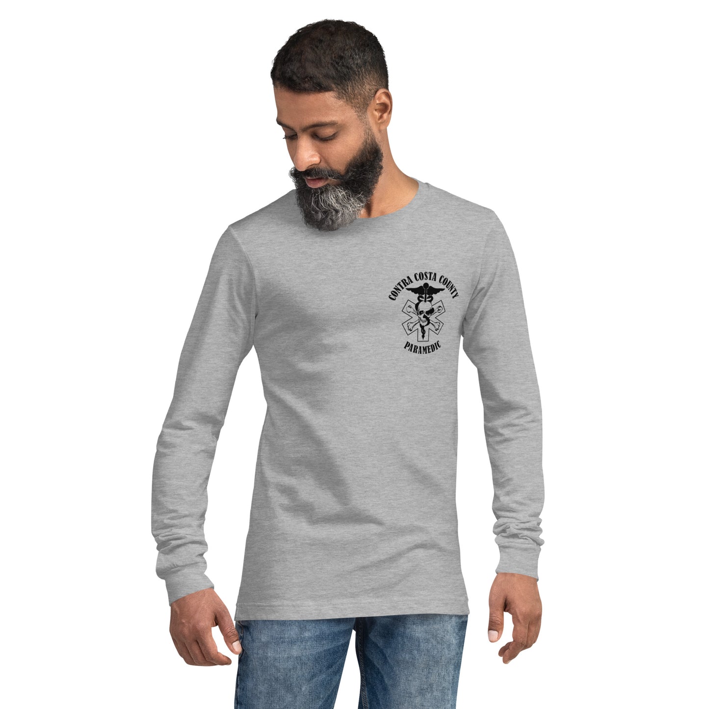 Paramedic Long Sleeve Tee Black Text