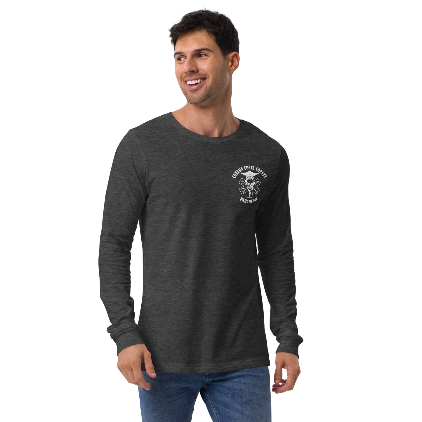 Paramedic Long Sleeve Tee White Text