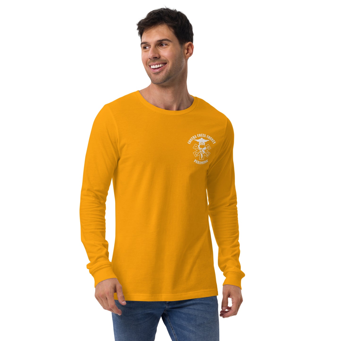 Paramedic Long Sleeve Tee White Text