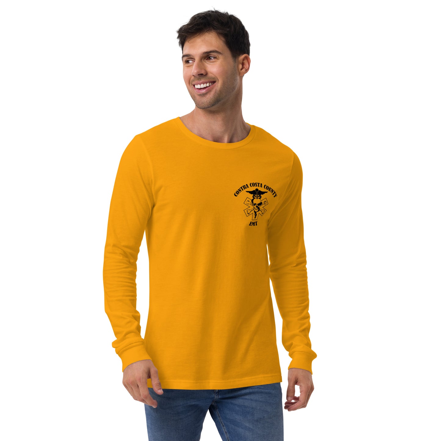 EMT Long Sleeve Tee Black Text