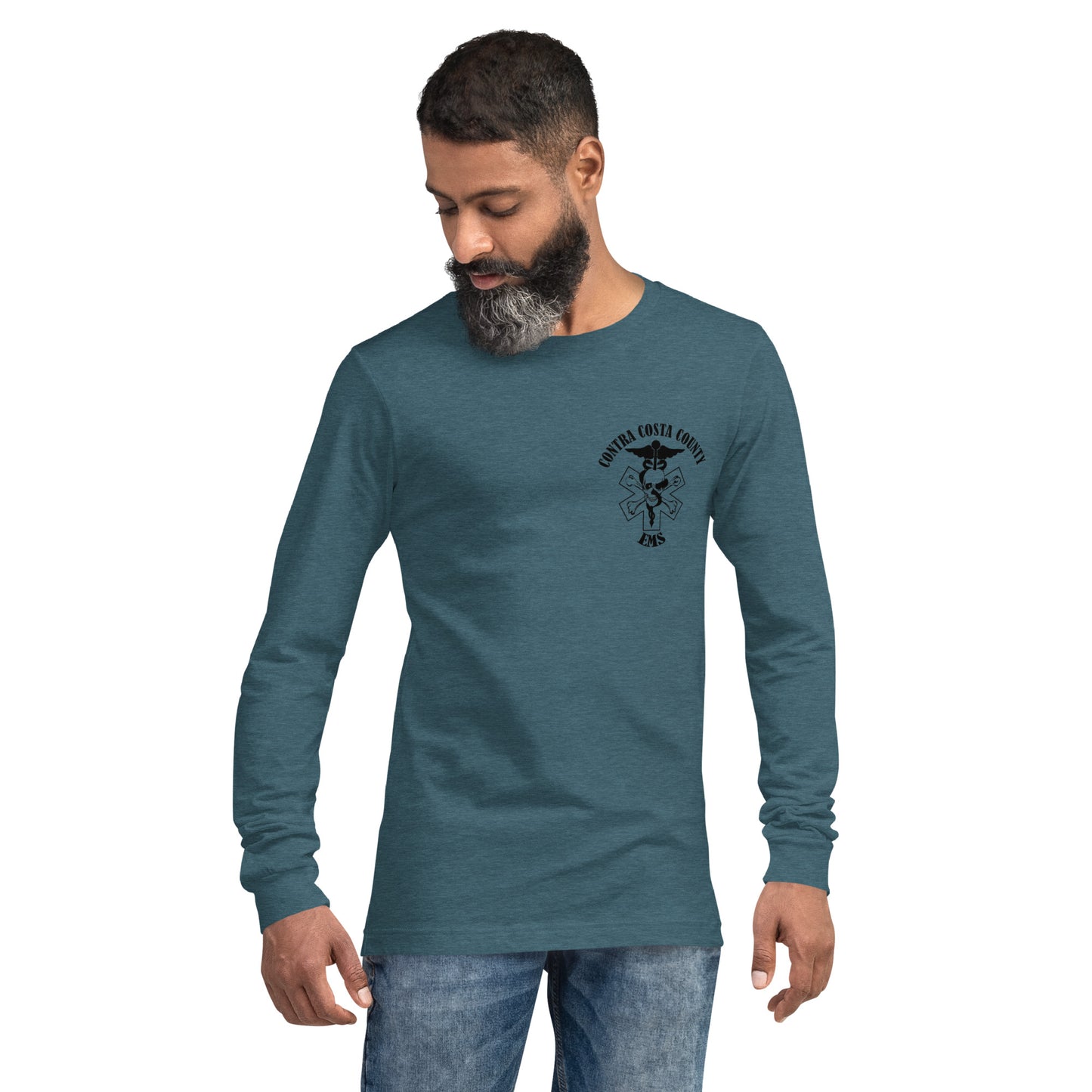 EMS Long Sleeve Tee Black Text