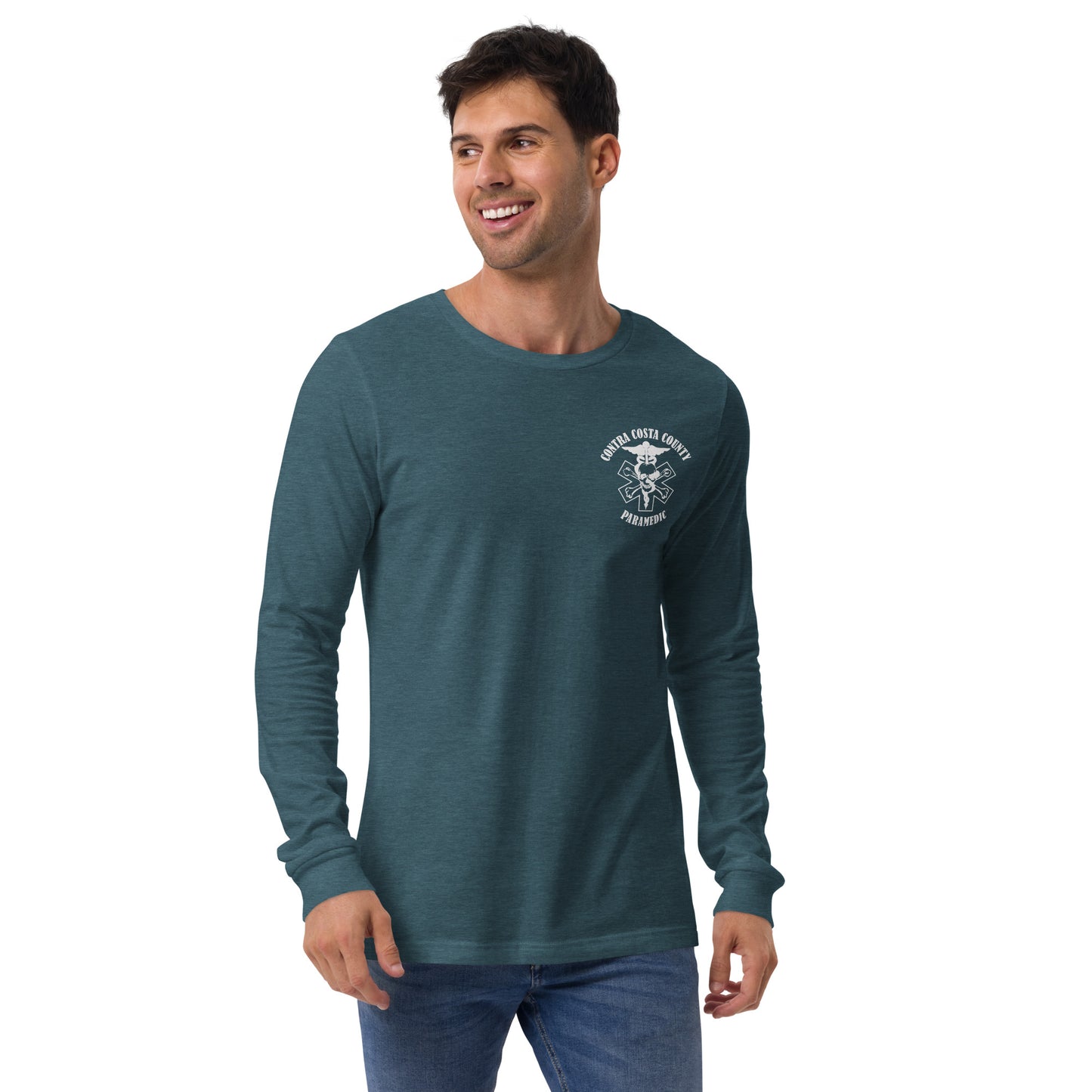 Paramedic Long Sleeve Tee White Text