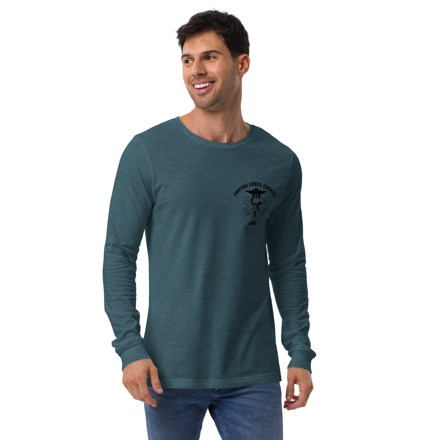 EMT Long Sleeve Tee Black Text