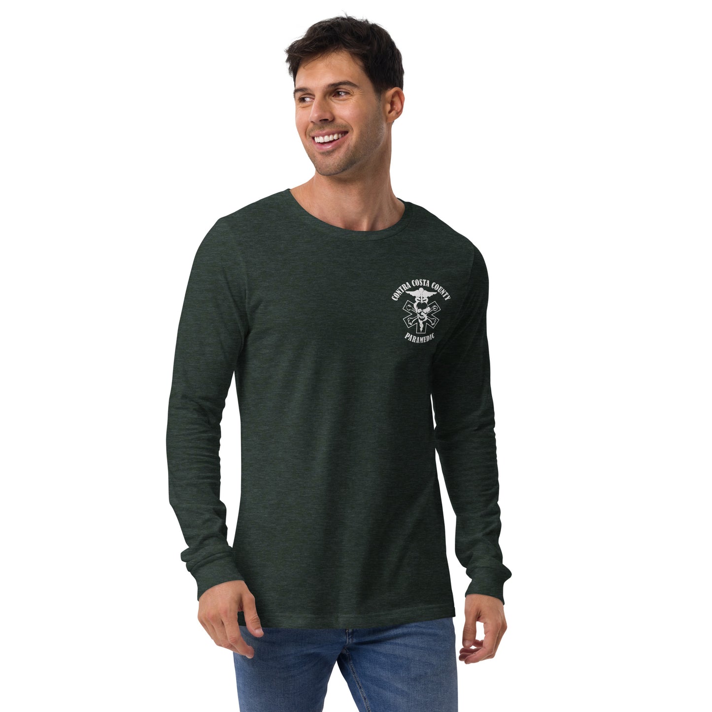 Paramedic Long Sleeve Tee White Text