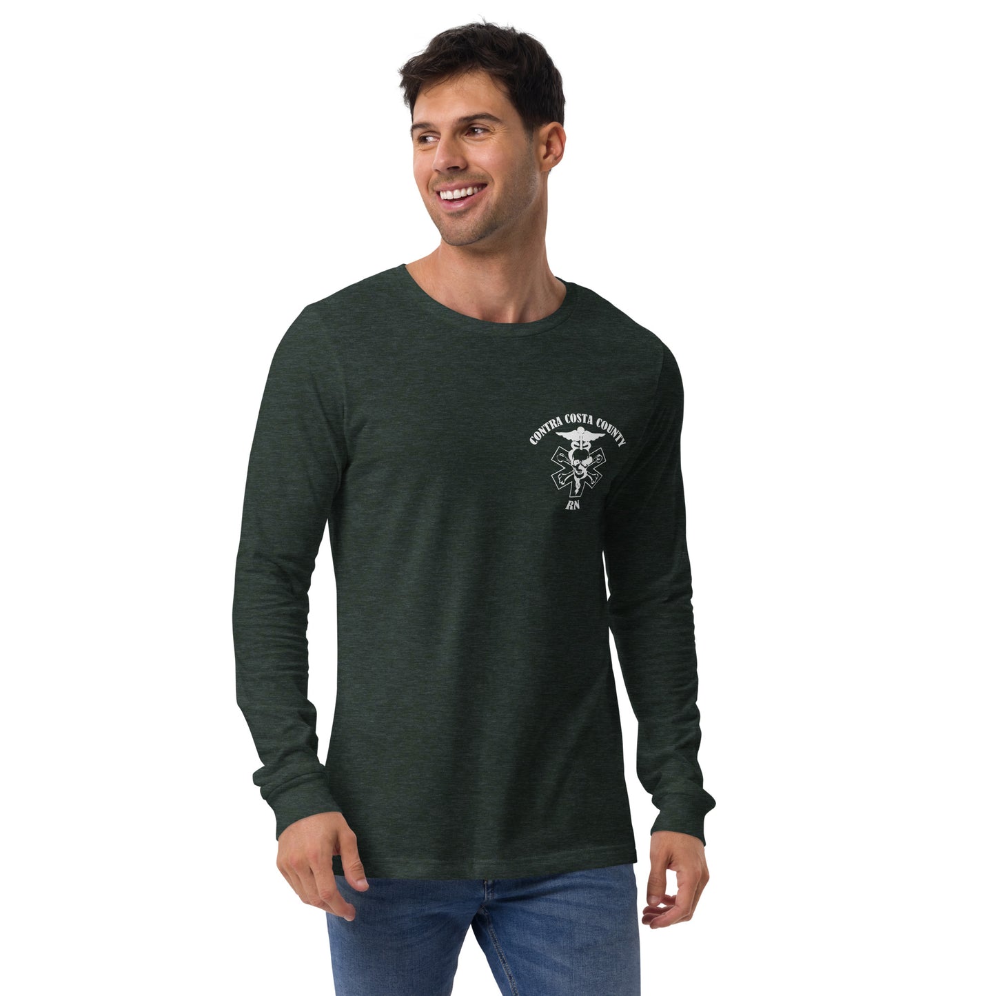 RN Long Sleeve Tee White Text