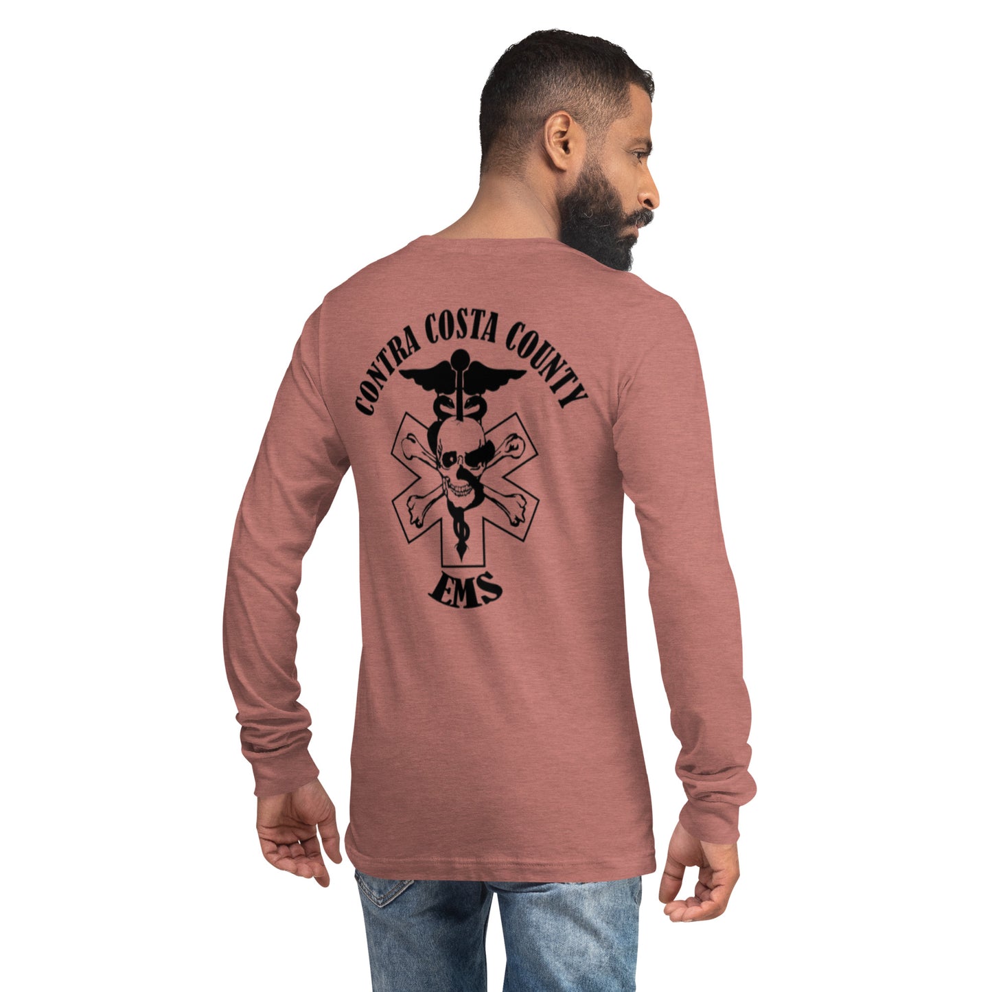 EMS Long Sleeve Tee Black Text