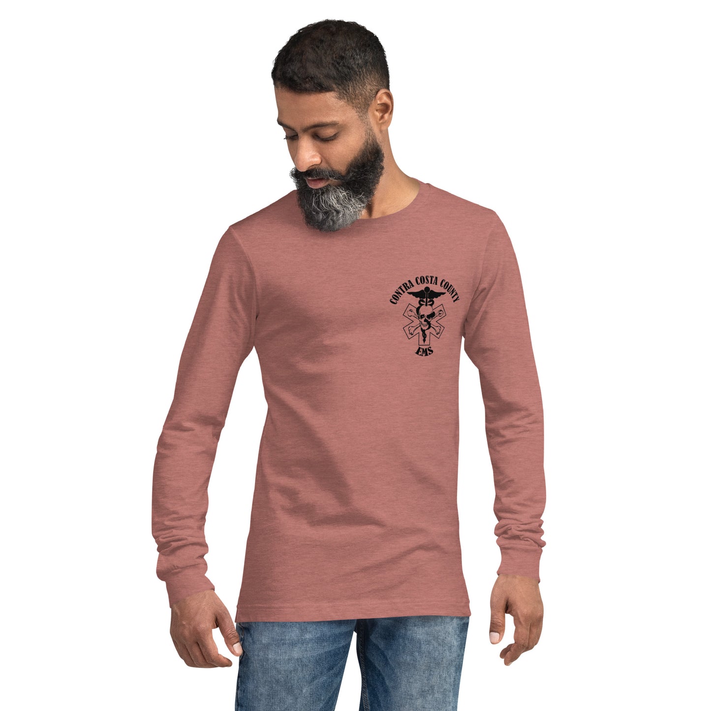 EMS Long Sleeve Tee Black Text