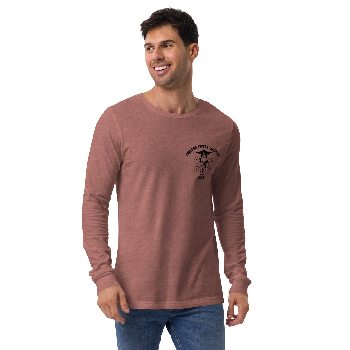 EMT Long Sleeve Tee Black Text