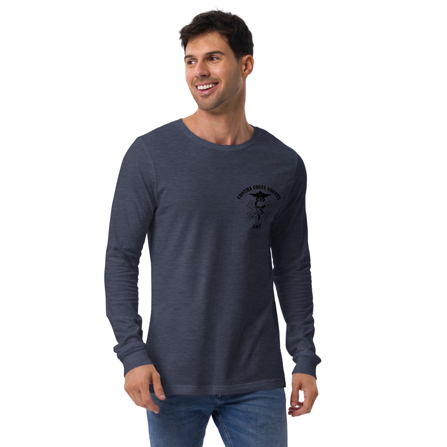 EMT Long Sleeve Tee Black Text
