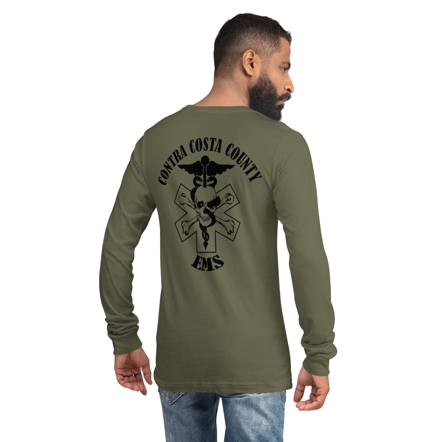 EMS Long Sleeve Tee Black Text
