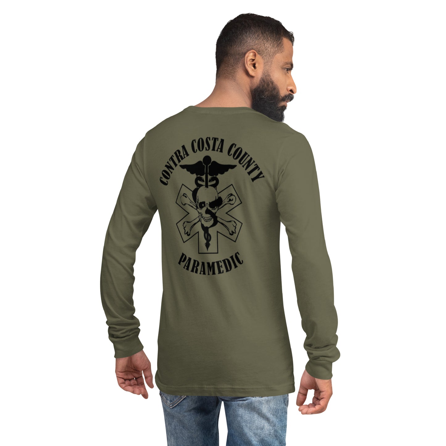 Paramedic Long Sleeve Tee Black Text