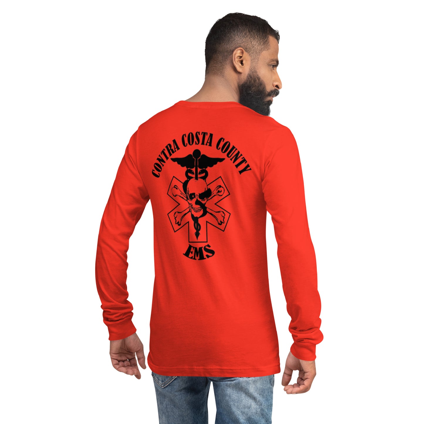 EMS Long Sleeve Tee Black Text