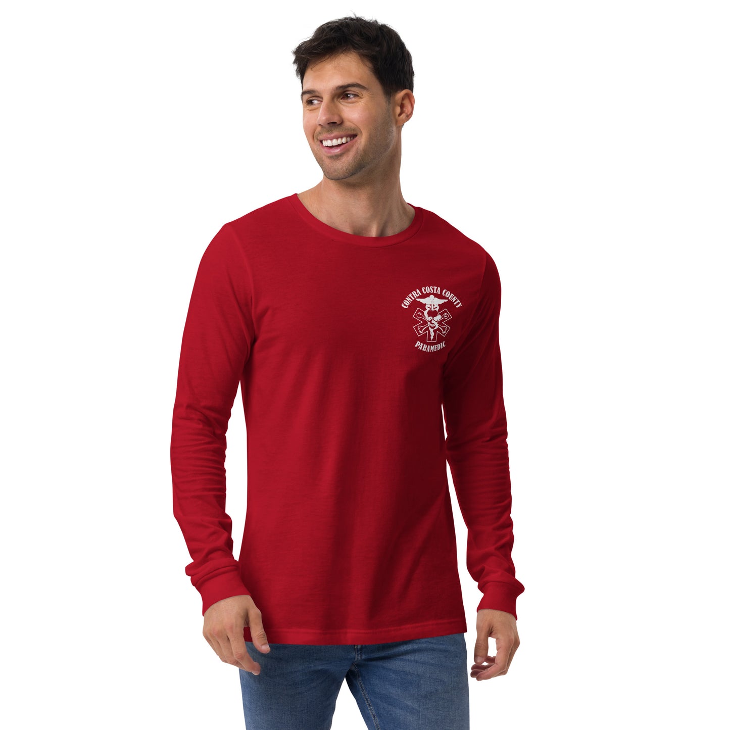 Paramedic Long Sleeve Tee White Text